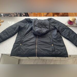 L.L. Bean Black Hooded Puffer Jacket